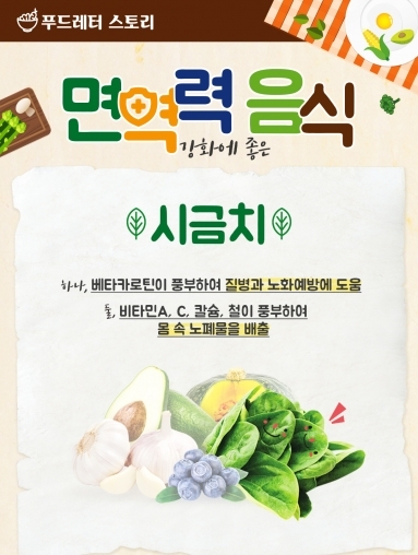 [푸드스토리] 면역력 강화에 좋은 음식