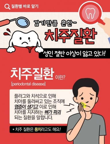 [질환정보]감기만큼 흔한 치주질환